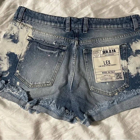 Ser.o.ya Lex distressed and bleached jean shorts - Picture 6 of 8